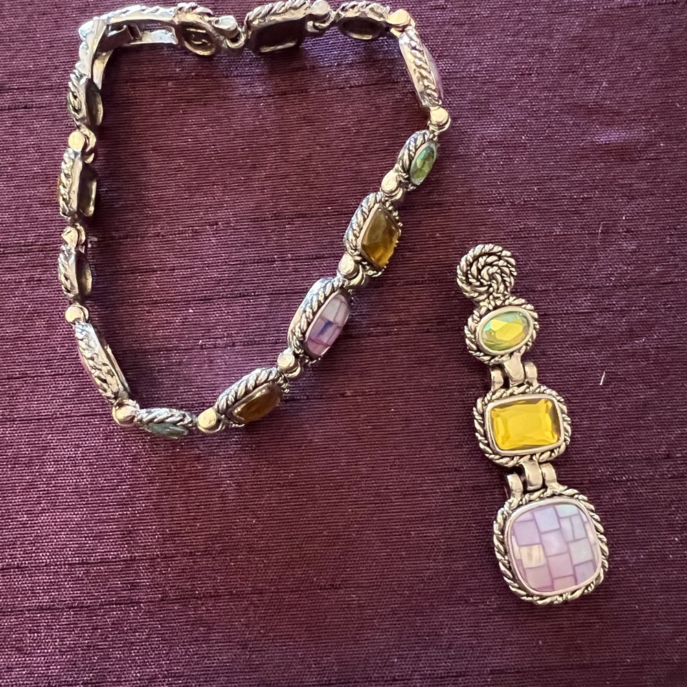 Lia Sophia charm and bracelet